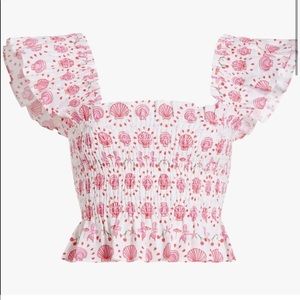 Hill House Home Paz Top Mermaid Linen Size Small